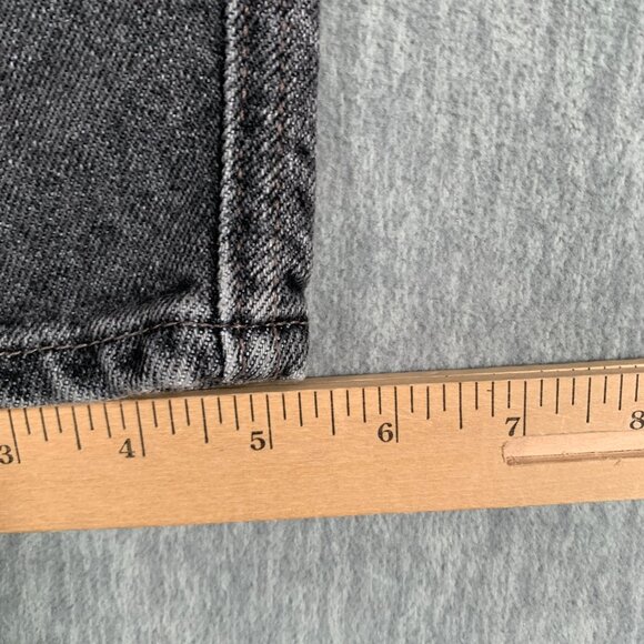 Lee Pepper Stretch Jeans Womens 26 Black Tapered Vintage Wash High Rise - Picture 10 of 10